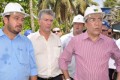 Ivan Leite recebe Governador Déda em visita a obra da Ponte Gilberto Amado